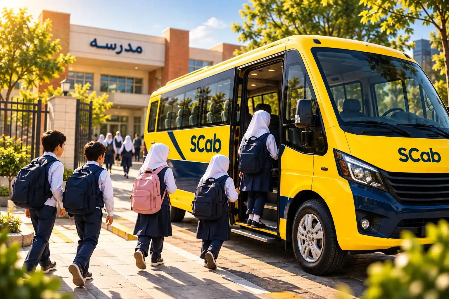 مدیریت هوشمند سرویس مدارس و حمل‌ونقل دانش‌آموزان با اسکب